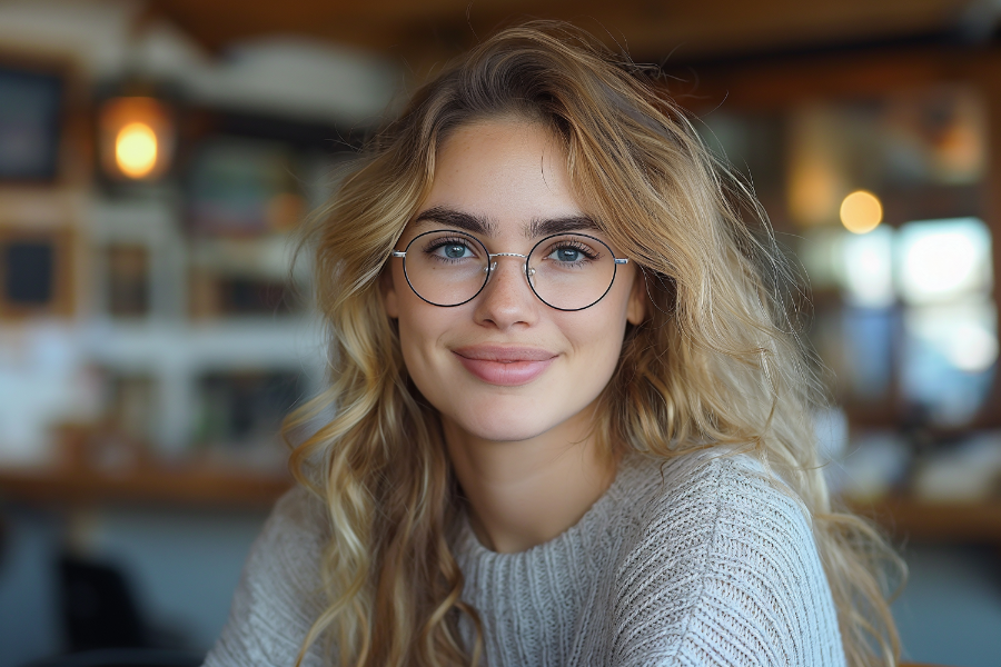 Jakie oprawki dla blondynki?